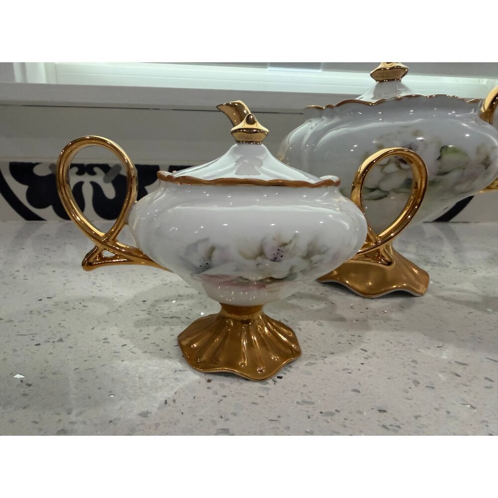 VINTAGE 3 piece Mary Herzig CHINA TEA Set circa 1950’s - Picture 3 of 8